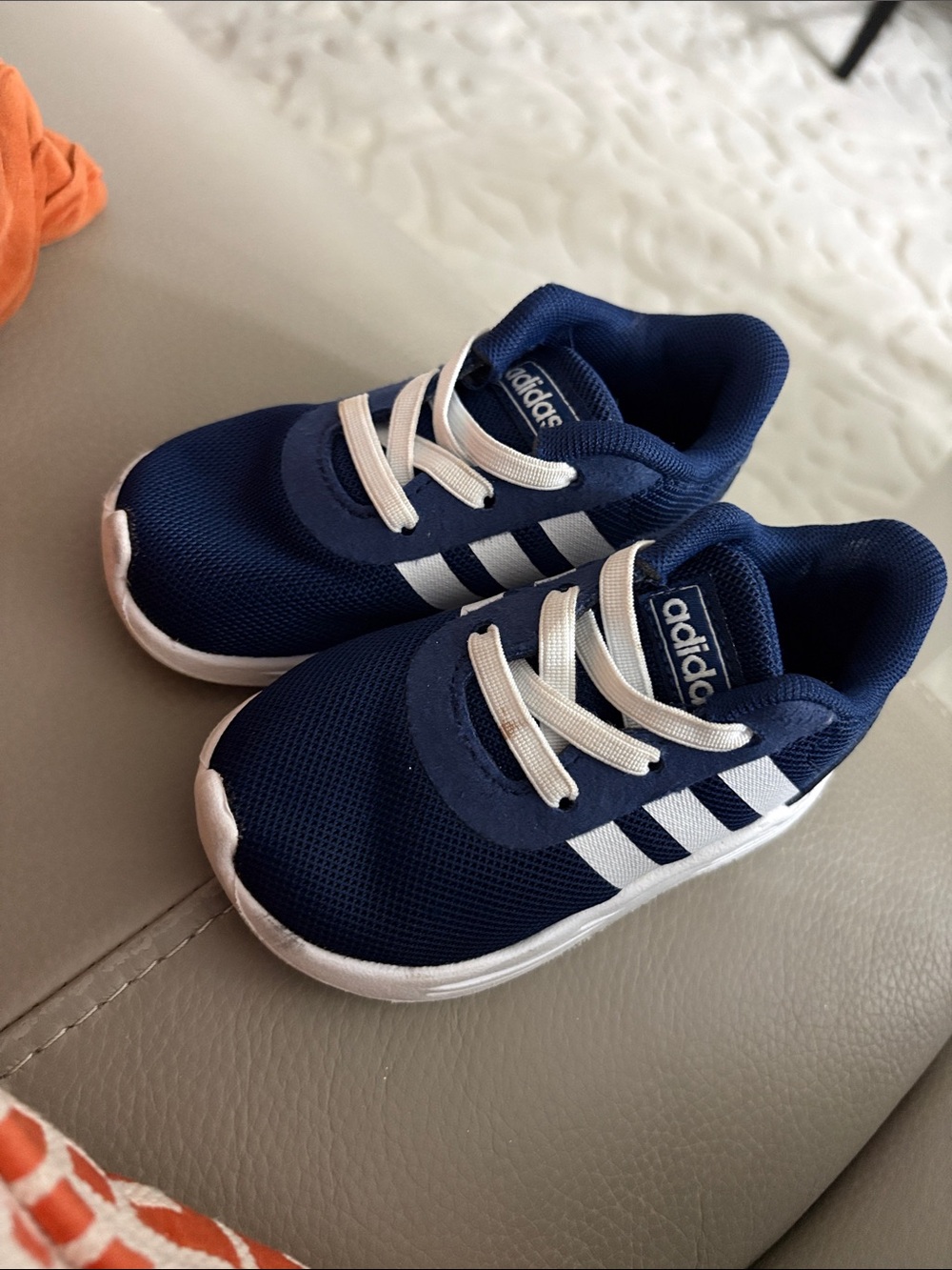 adidas Kids Navy and White Casual Sneakers